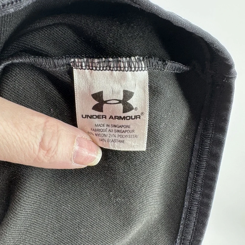 Under Armour ColdGear Compression Mock Neck Shirt Men's Small Black Base Layer